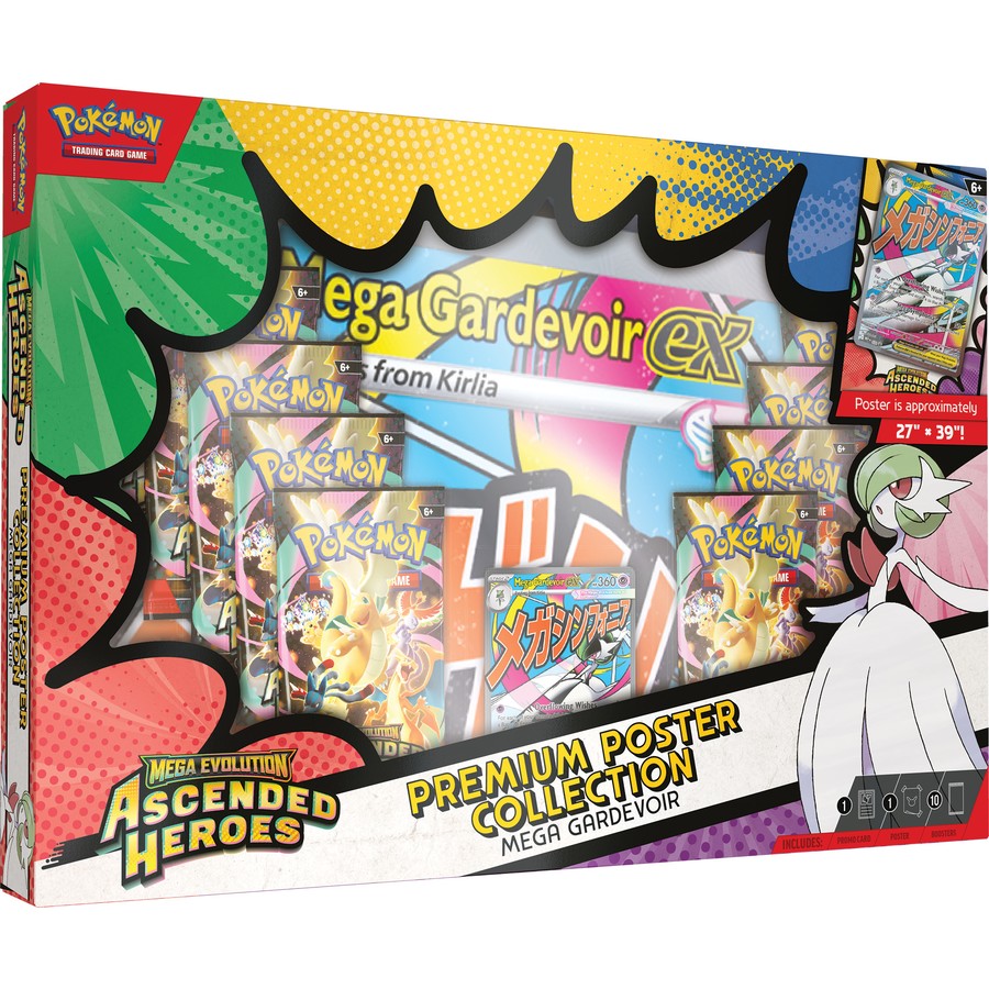 Pokemon TCG: Mega Evolution - Ascended Heroes Premium Poster Collection - Assorted