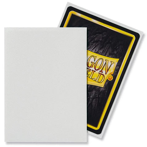 Dragon Shield Standard 100ct White MATTE Sleeves