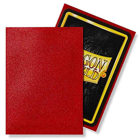 Dragon Shield Standard 100ct Ruby MATTE Sleeves