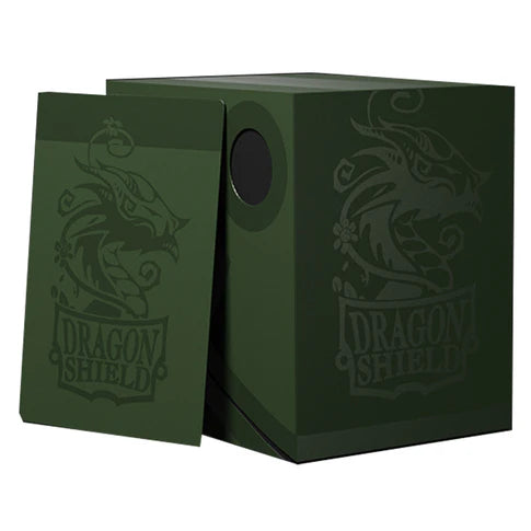 Dragon Shield Double Shell - Forest Green/Black Deck Box
