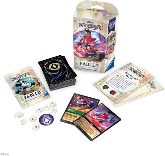 Disney Lorcana TCG: Fabled Single-Player Deck – Emerald & Ruby - Standout Headliners