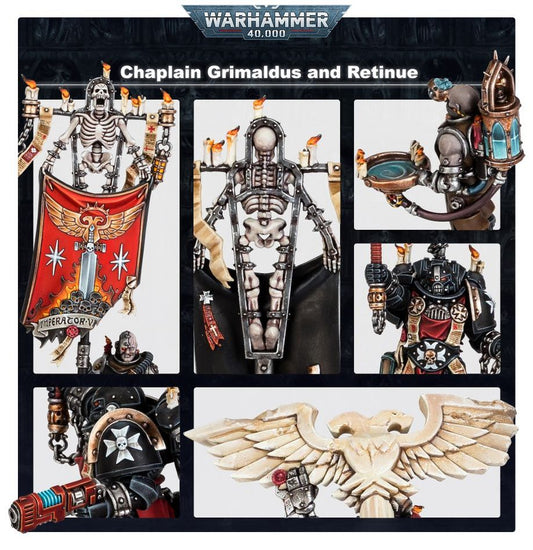 Black Templars: Chaplain Grimaldus and Retinue