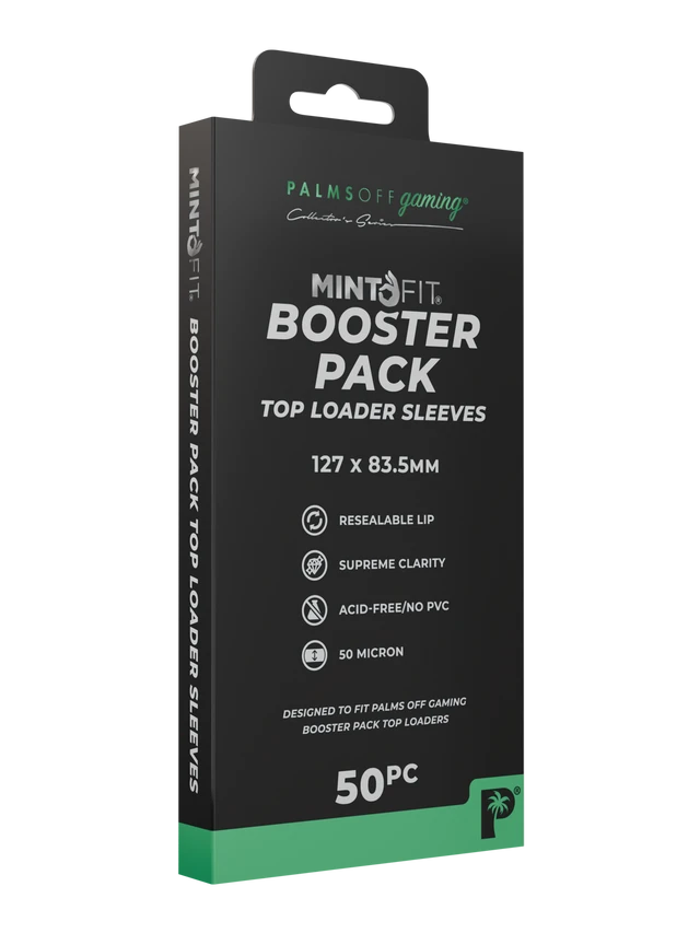 MintFit Booster Pack Top Loader Sleeves - 50pc