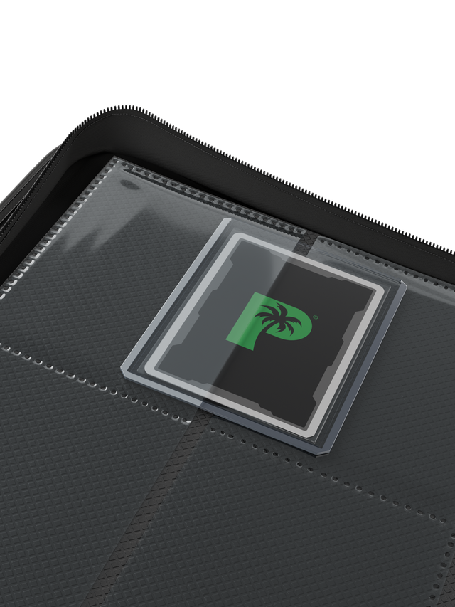 Palms Off Gaming Collector's Series Top Loader Zip Binder - 9 Pocket - Black