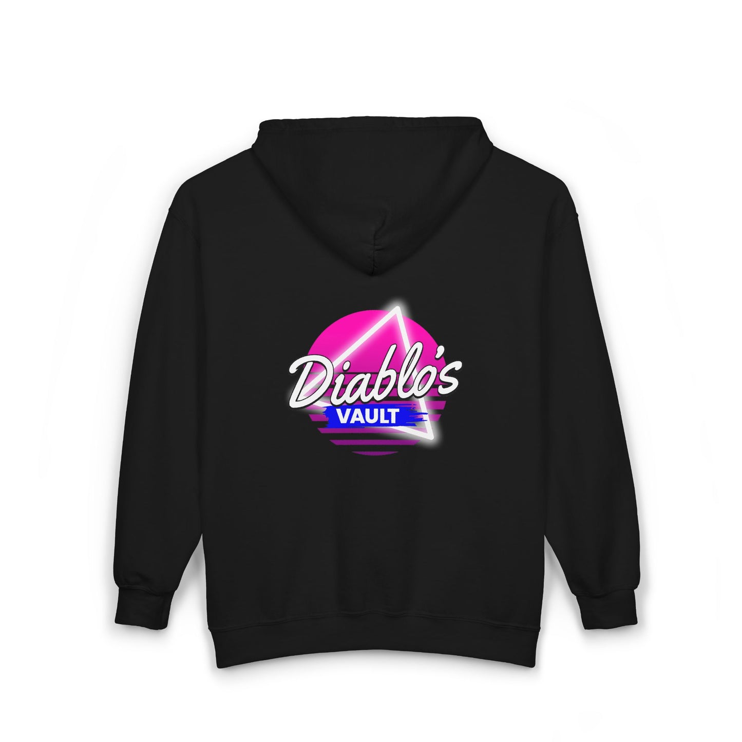 Diablos Vault Zip up Retro Logo Hoodie