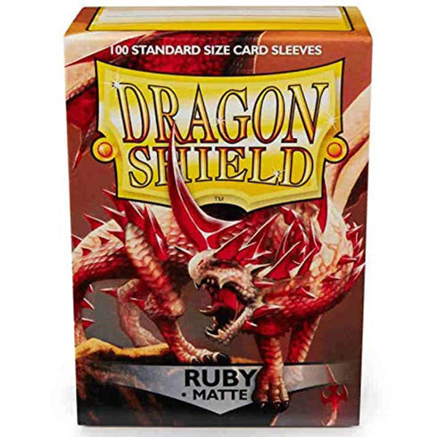 Dragon Shield Standard 100ct Ruby MATTE Sleeves