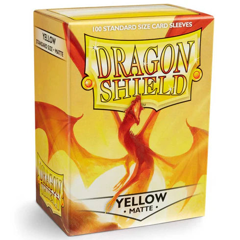 Dragon Shield Standard 100ct Yellow MATTE Sleeves