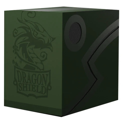 Dragon Shield Double Shell - Forest Green/Black Deck Box