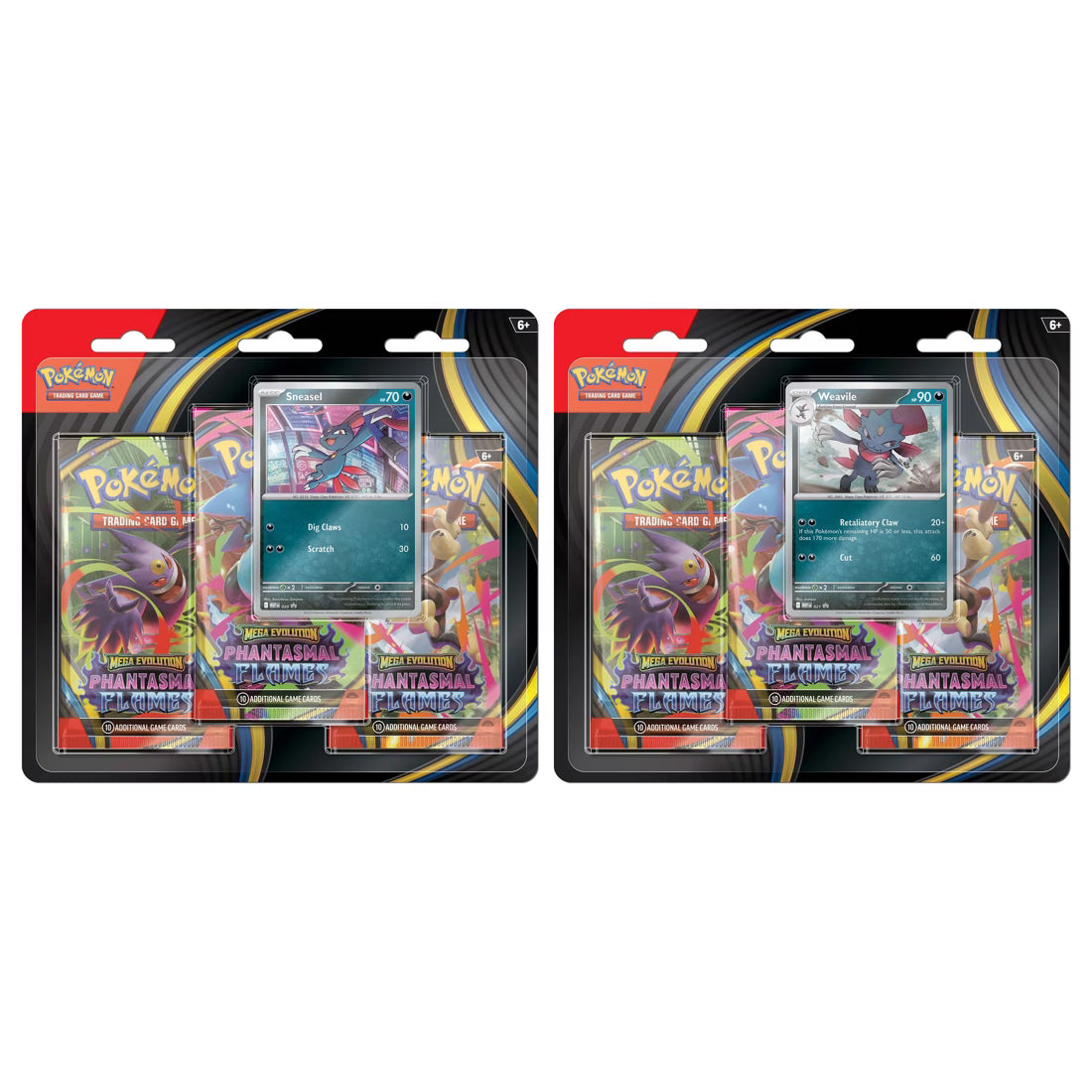 Pokemon TCG: Mega Evolution - Phantasmal Flames Three-Booster Blister