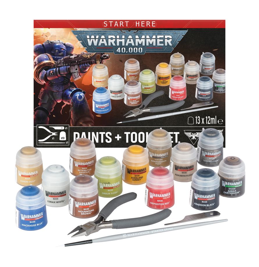 Warhammer 40,000: Paint + Tools set 11th Ed