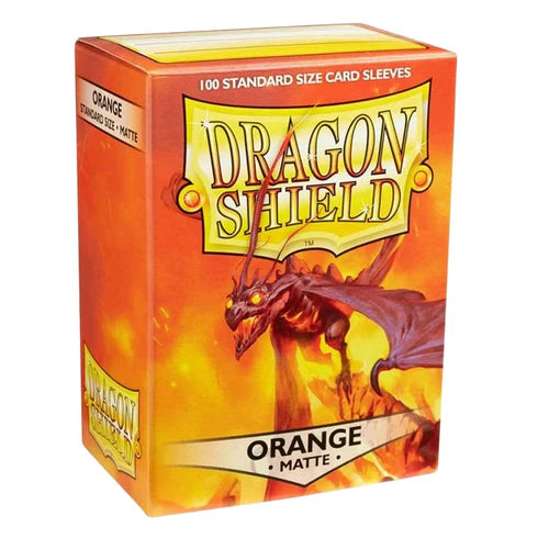 Dragon Shield Standard 100ct Orange MATTE Sleeves