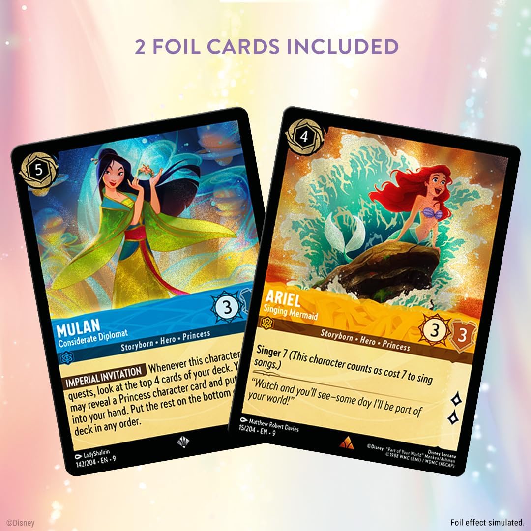 Disney Lorcana TCG: Fabled Single-Player Deck – Amber & Sapphire - Princess Power