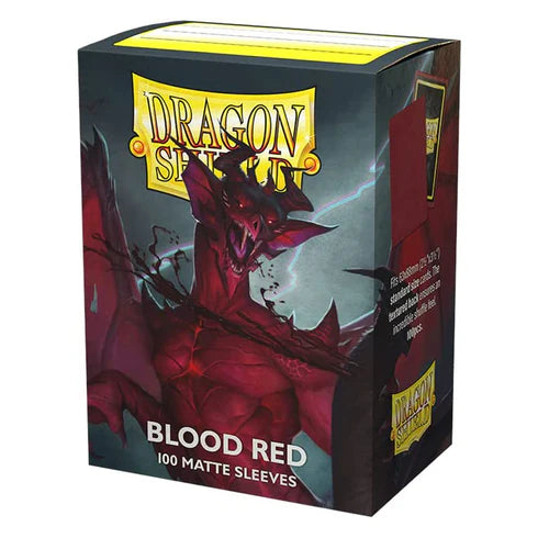 Dragon Shield Standard 100ct Blood Red MATTE Sleeves
