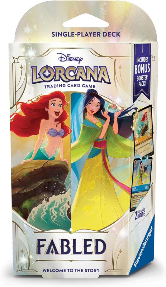 Disney Lorcana TCG: Fabled Single-Player Deck – Amber & Sapphire - Princess Power