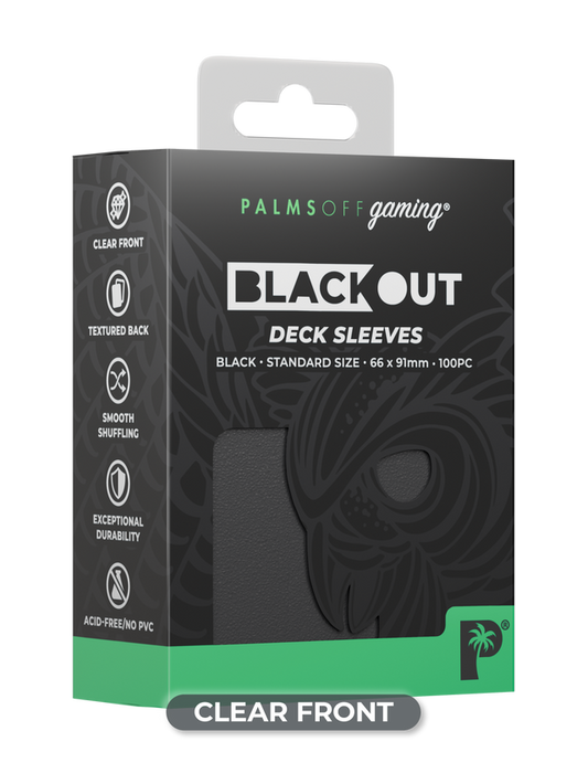 Blackout Deck Sleeves - Standard Size - Black