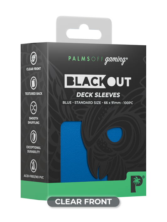 Blackout Deck Sleeves - Standard Size - Blue