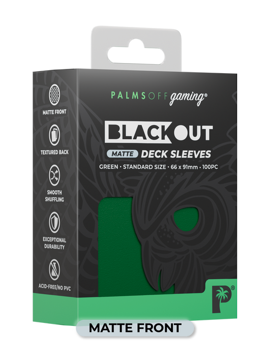 Blackout Deck Sleeves - Standard Size - Green - Matte