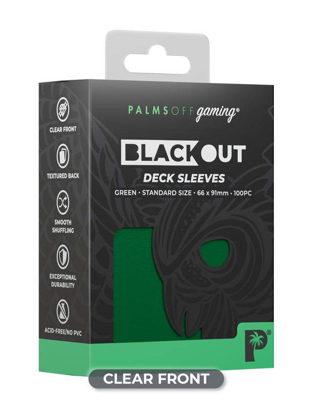 Blackout Deck Sleeves - Standard Size - Green