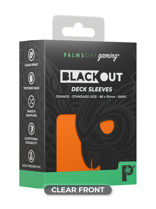 Blackout Deck Sleeves - Standard Size - Orange