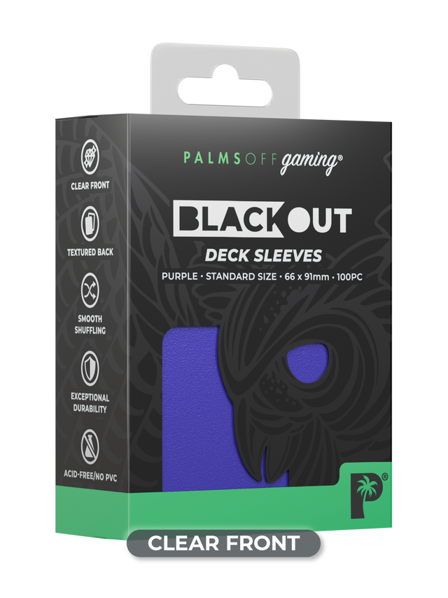 Blackout Deck Sleeves - Standard Size - Purple