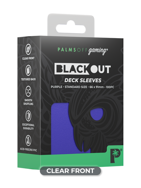 Blackout Deck Sleeves - Standard Size - Purple