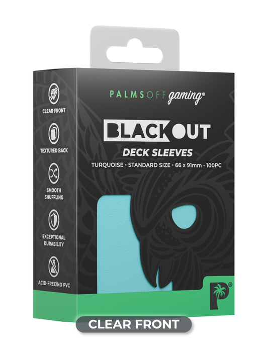 Blackout Deck Sleeves - Standard Size - Turquoise