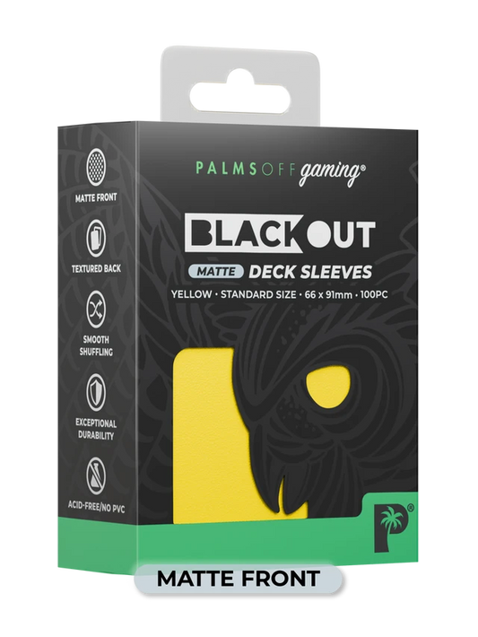 Blackout Deck Sleeves - Standard Size - Yellow - Matte