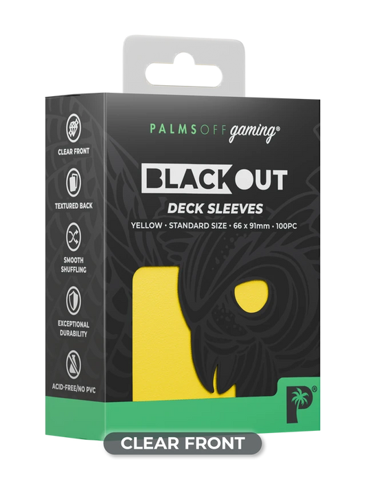 Blackout Deck Sleeves - Standard Size - Yellow