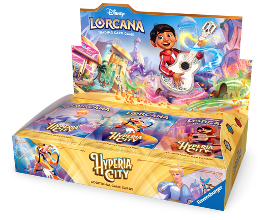 Disney Lorcana S14 Hyperia City Booster Display