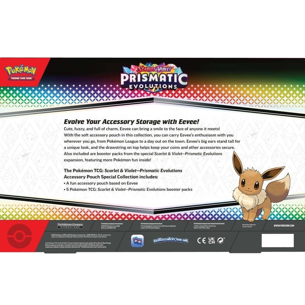 Pokemon TCG: Scarlet & Violet Prismatic Evolutions Accessory Pouch