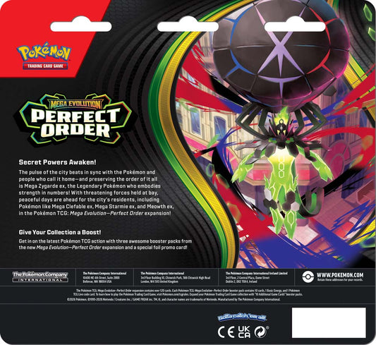 Pokémon TCG: Mega Evolution—Perfect Order 3-Booster Blister PRE ORDER