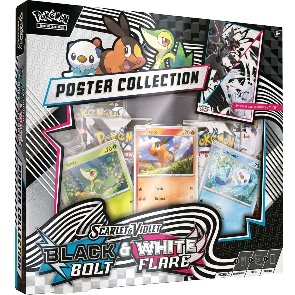 Pokemon TCG: Black Bolt & White Flare – Unova Poster Collection