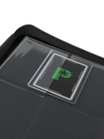 Palms Off Gaming Collector's Series Top Loader Zip Binder - 9 Pocket - Black