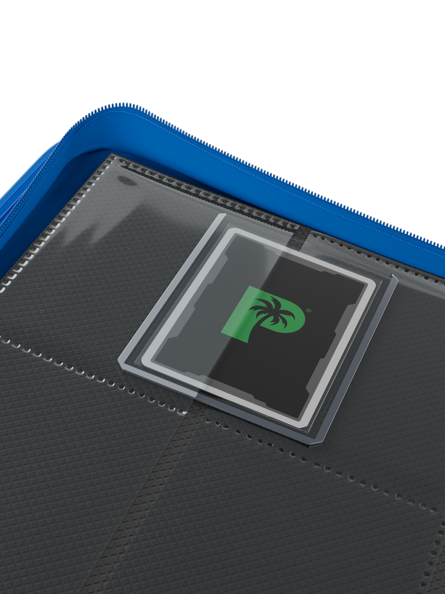 Palms Off Gaming Collector's Series Top Loader Zip Binder - 9 Pocket - Blue