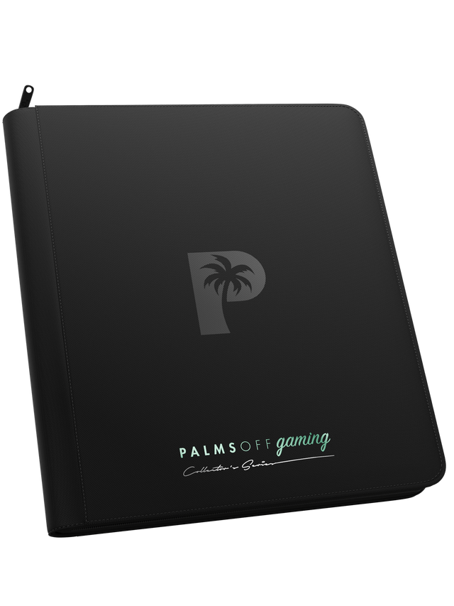 Palms Off Gaming Collector's Series 12 Pocket Zip Binder - Black