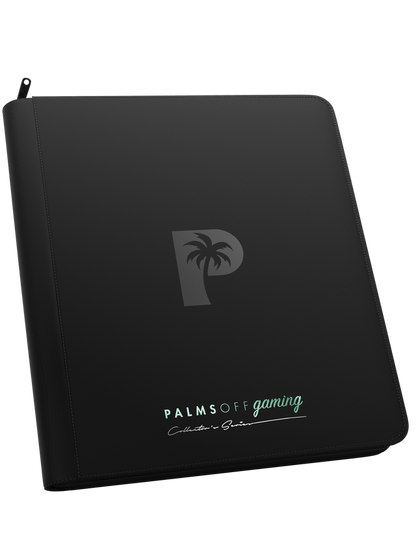 Palms Off Gaming Collector's Series 12 Pocket Zip Binder - Black