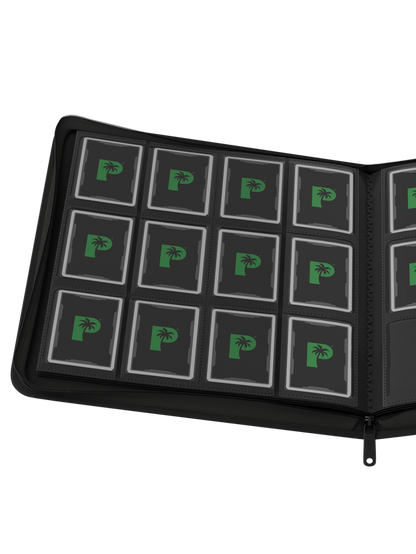 Palms Off Gaming Collector's Series 12 Pocket Zip Binder - Black