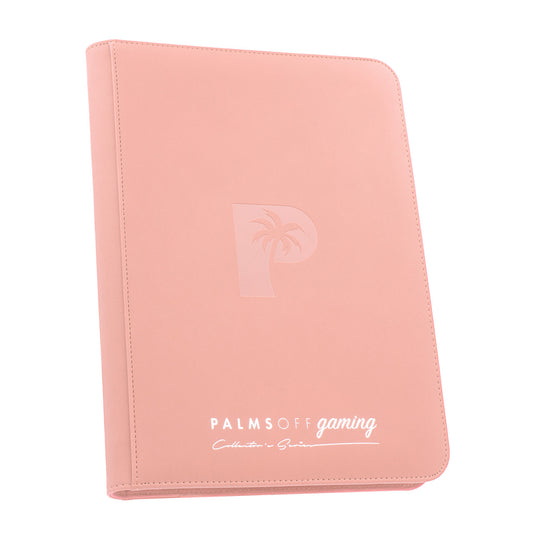 Palms Off Gaming Collector's Series 9 Pocket Zip Trading Card Binder - PINK