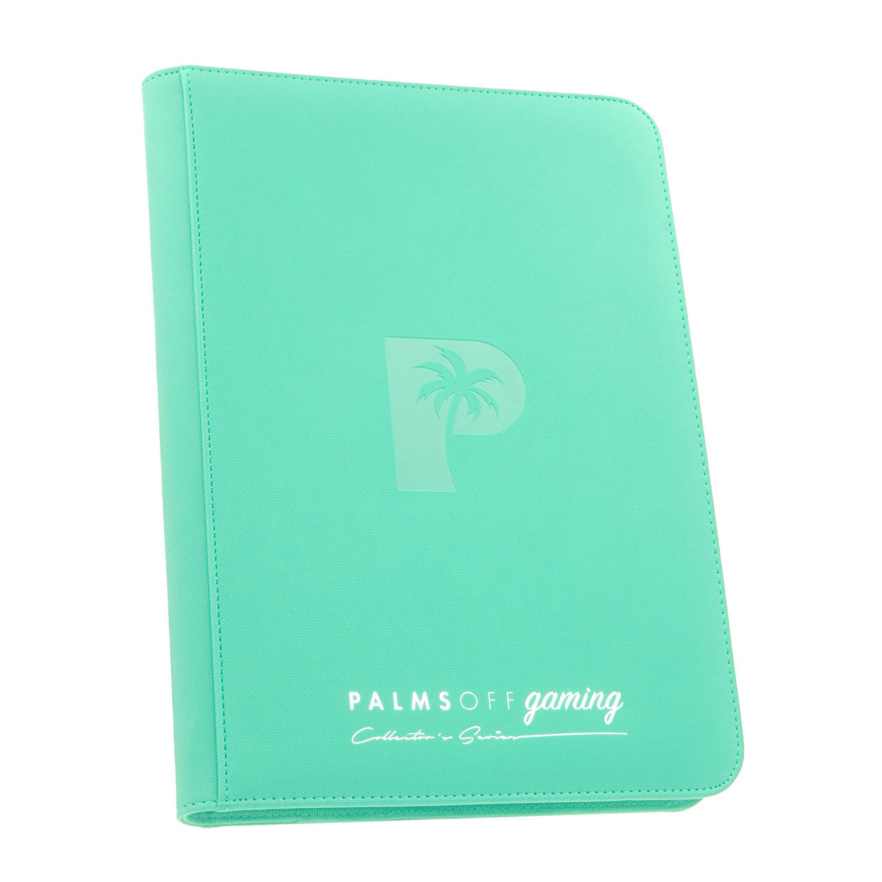 Palms Off Gaming Collector's Series 9 Pocket Zip Trading Card Binder - TURQUOISE