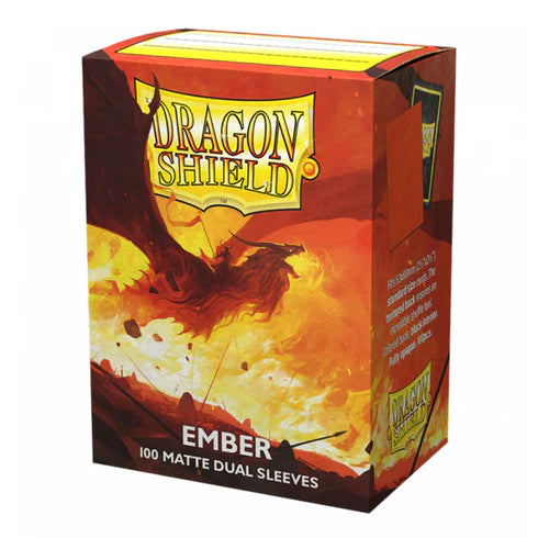 Dragon Shield 100ct Standard Size DUAL MATTE Ember Sleeves