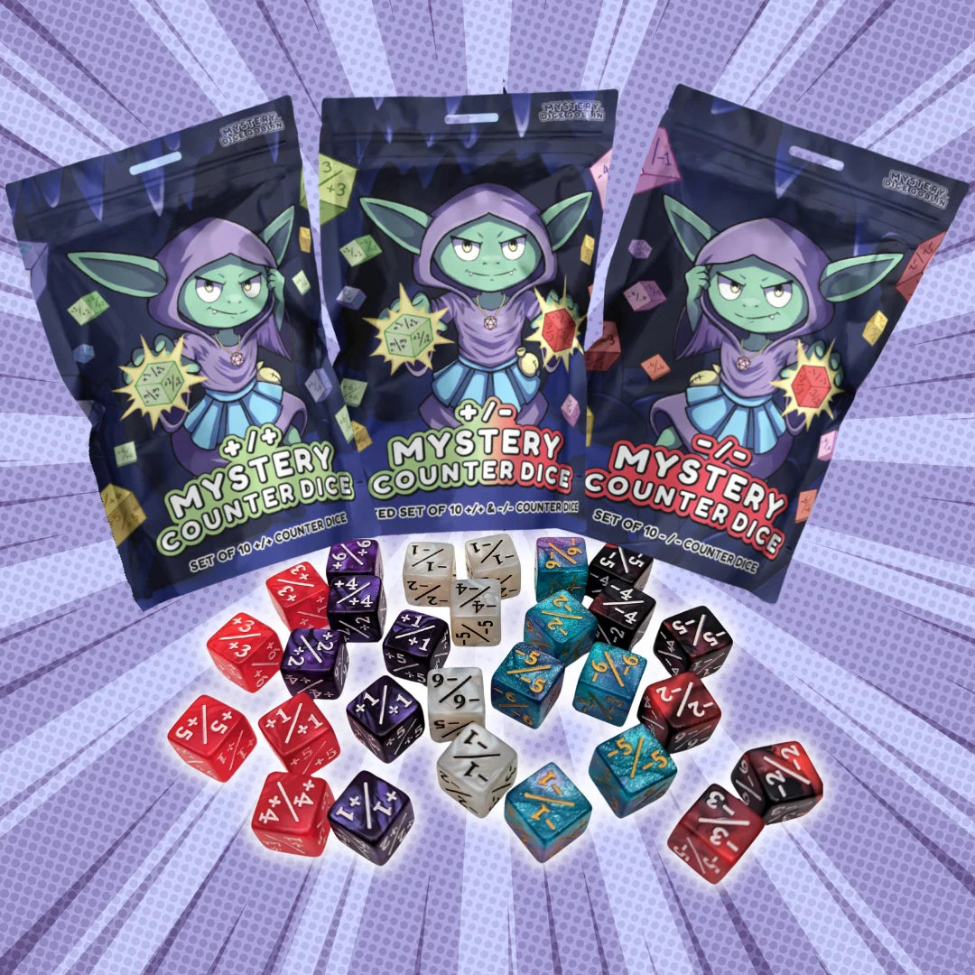 Mystery Counter Dice (+/-)