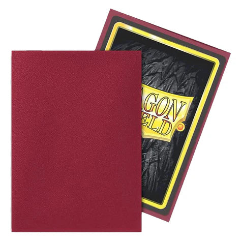 Dragon Shield Standard 100ct Blood Red MATTE Sleeves