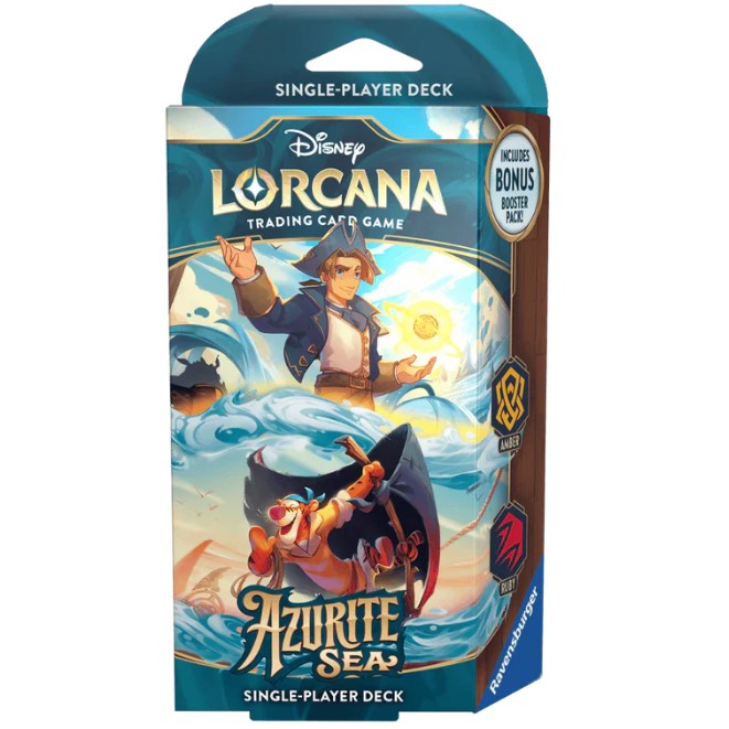 Disney Lorcana S6 Azurite Sea Single Player Starter Deck: A Seaworthy Crew