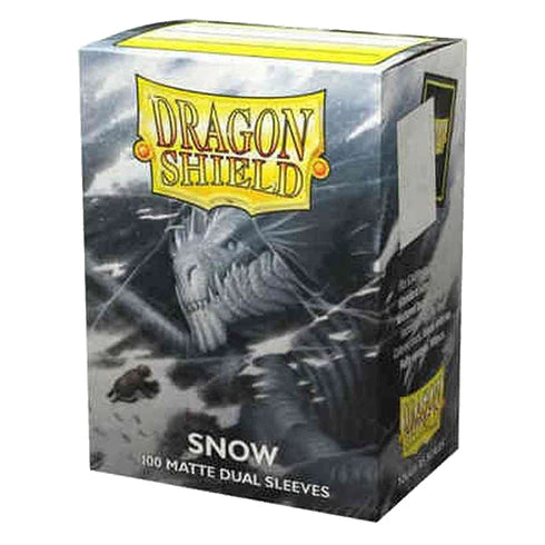 Dragon Shield 100ct Standard DUAL MATTE Snow Sleeves