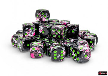 Chessex: Brush Paintball/Green 12mm D6 Dice Block (36 Dice)